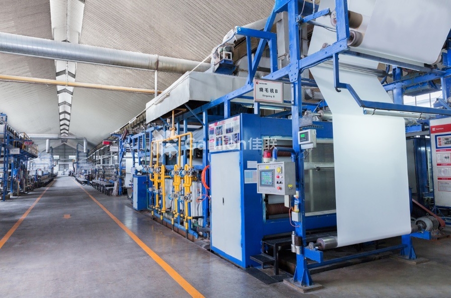Mianyang Jialian printing and dyeing Co., Ltd. خط إنتاج الشركة المصنعة